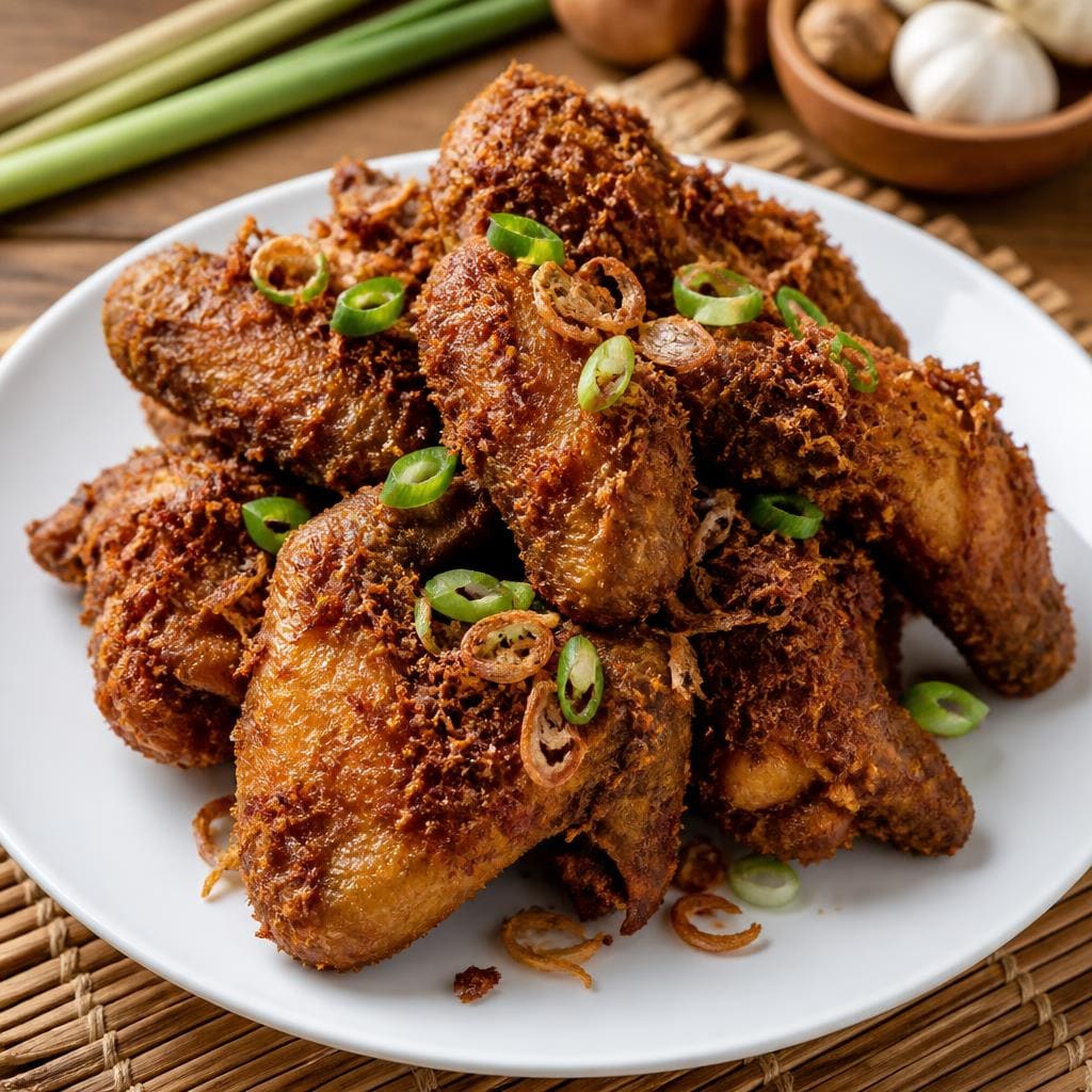 Sayap Goreng Lengkuas dari Sate Khas Senayan